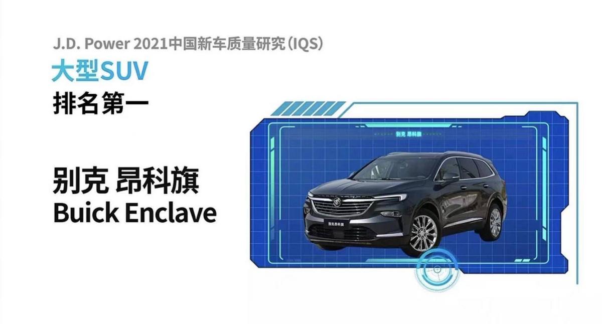 2021款别克昂科旗体验说明,2023中国新车质量研究报告
