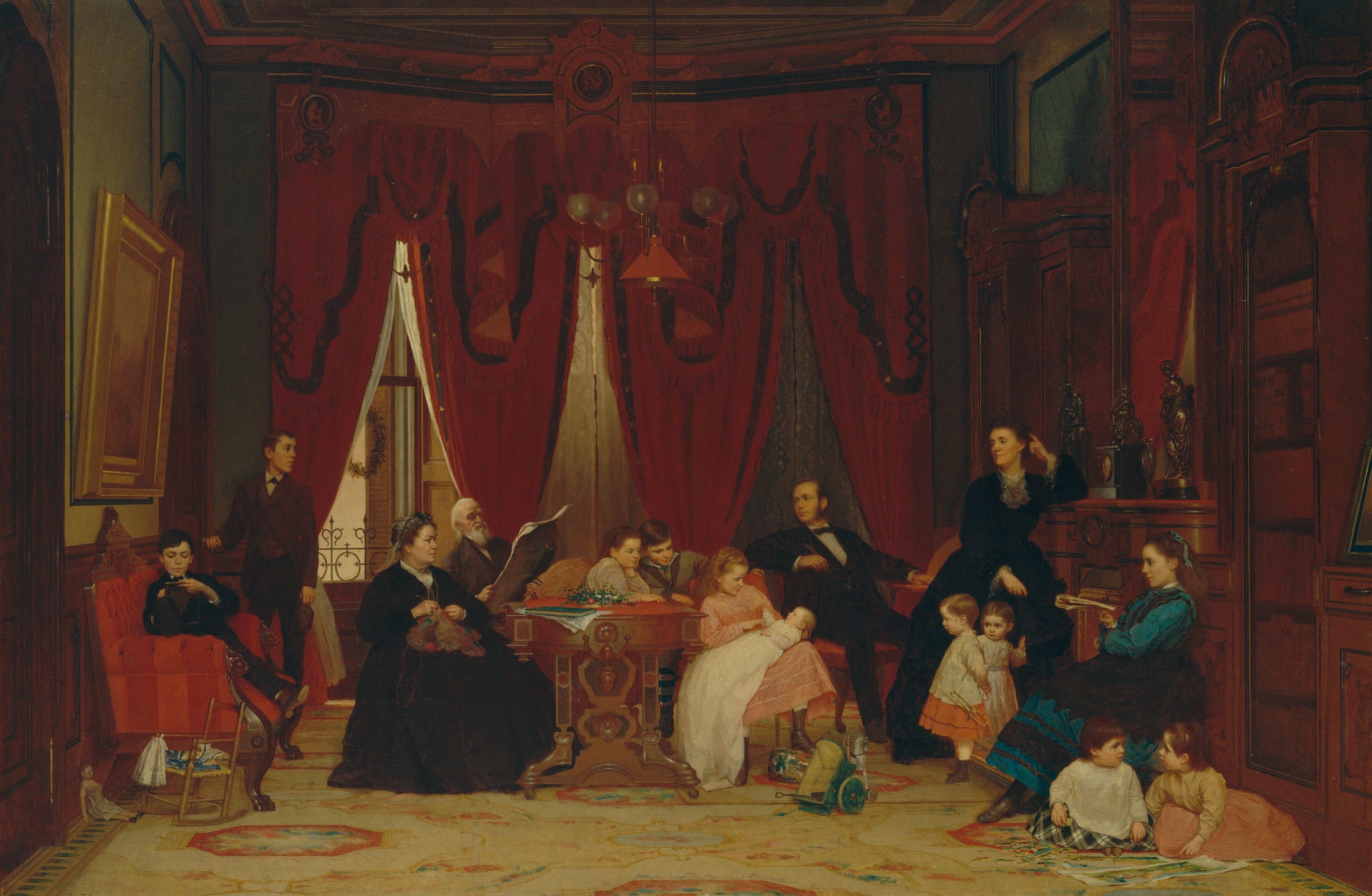 伊斯特曼约翰逊作品欣赏,伊斯特曼约翰逊油画