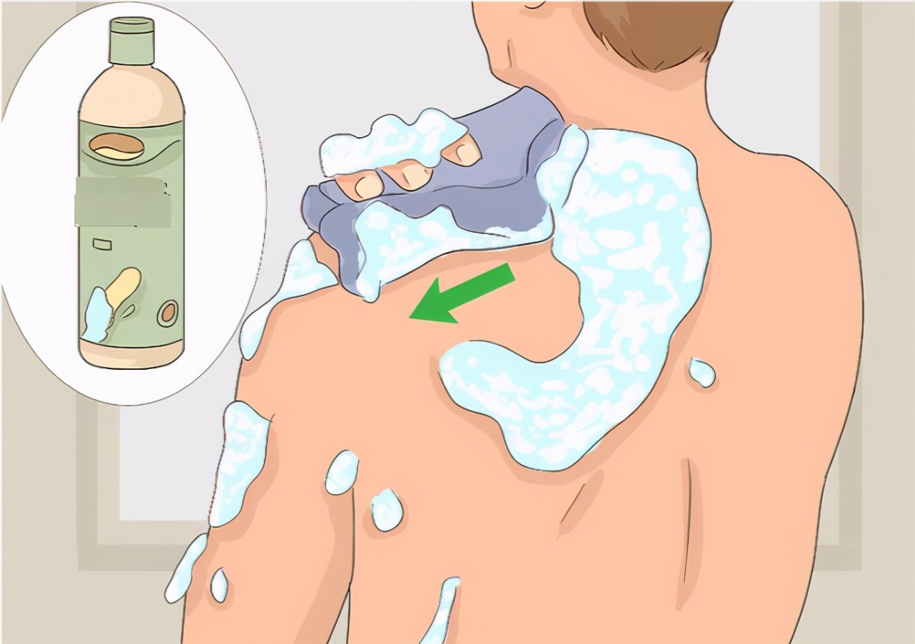 一个人怎么搓背小窍门,一个人搓背姿势