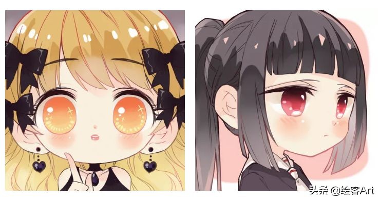 萌值爆表的Q版人物脑袋画法全解析，你确定不来pick一下？