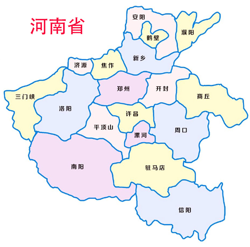 河南省各市人口地图,河南省18个地级市人口一览表