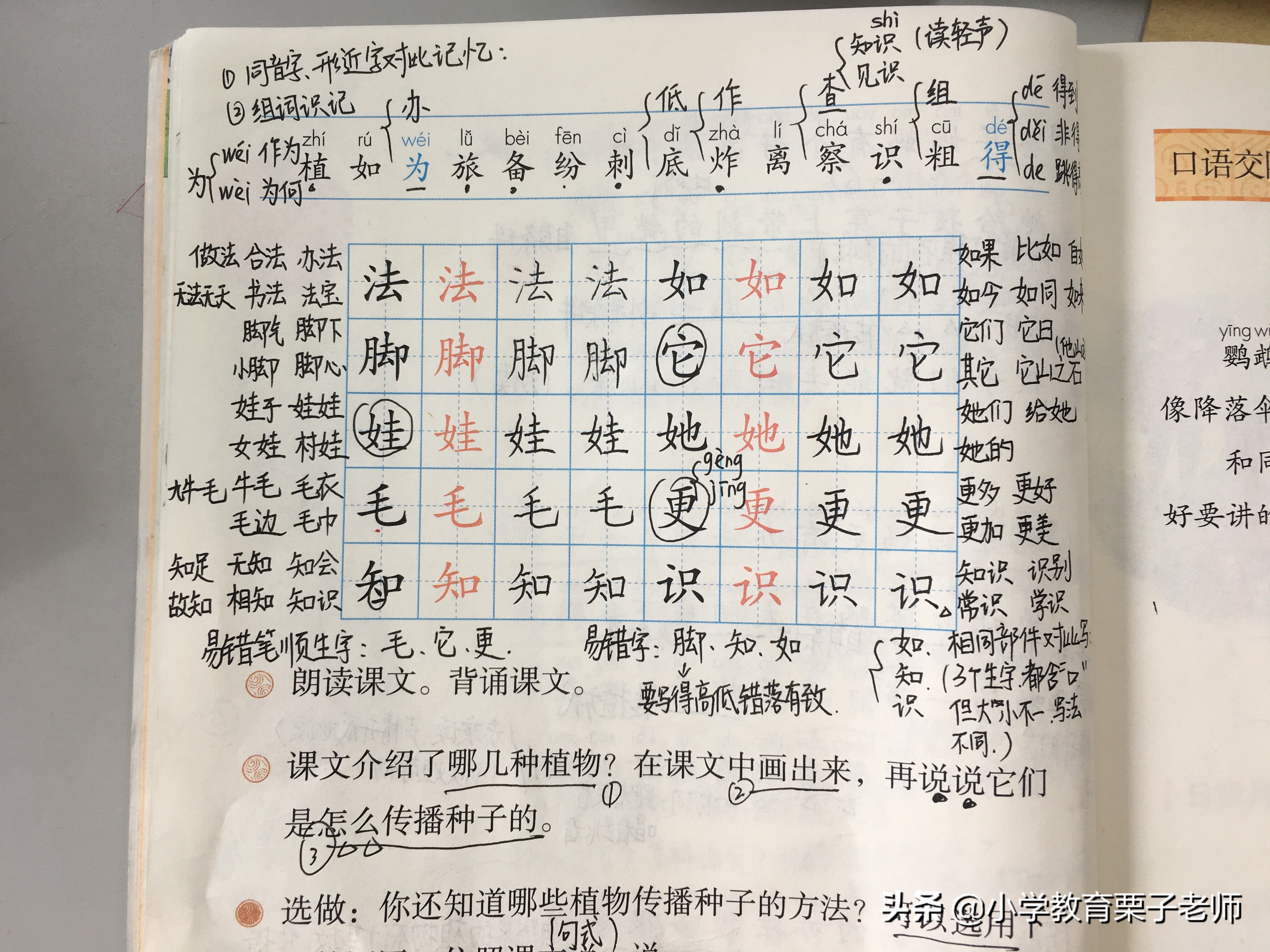 二年级语文植物妈妈有办法朗诵,二年级上册语文书植物妈妈有办法