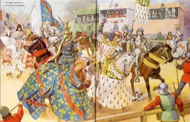 欧洲中世纪骑士比武大赛,中世纪马背长矛对决视频