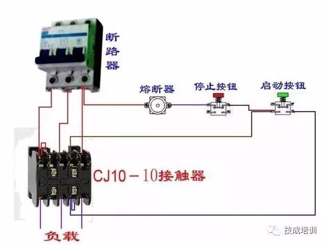 11种断路器接触器电气互锁接线图,交流接触器和断路器的接线图