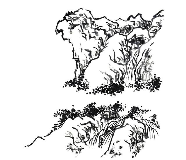 画山教程,学习画山的各种画法