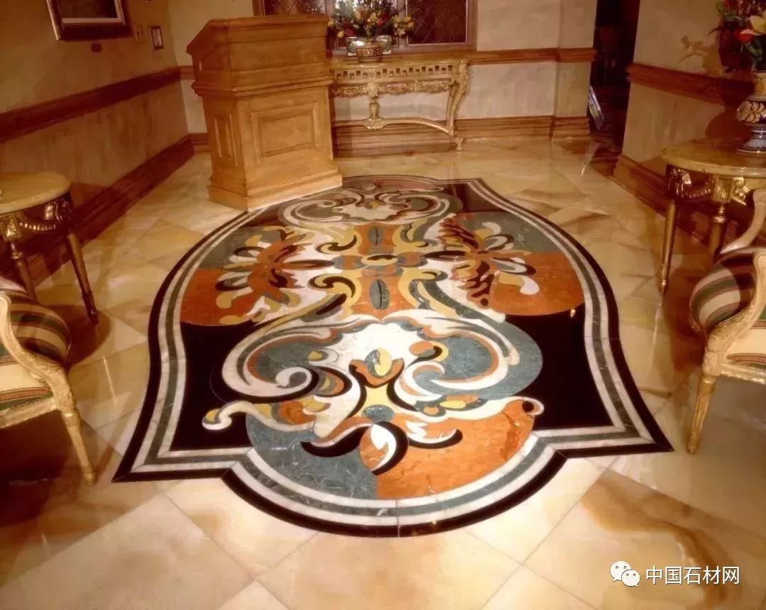 中式别墅石材水刀拼花图册,顶级石材水刀拼花