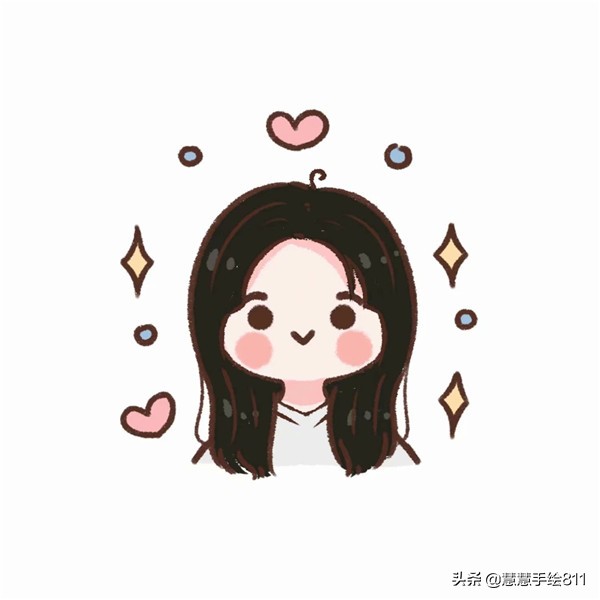 卡通头像女生简单可爱图文,卡通手绘可爱头像女生
