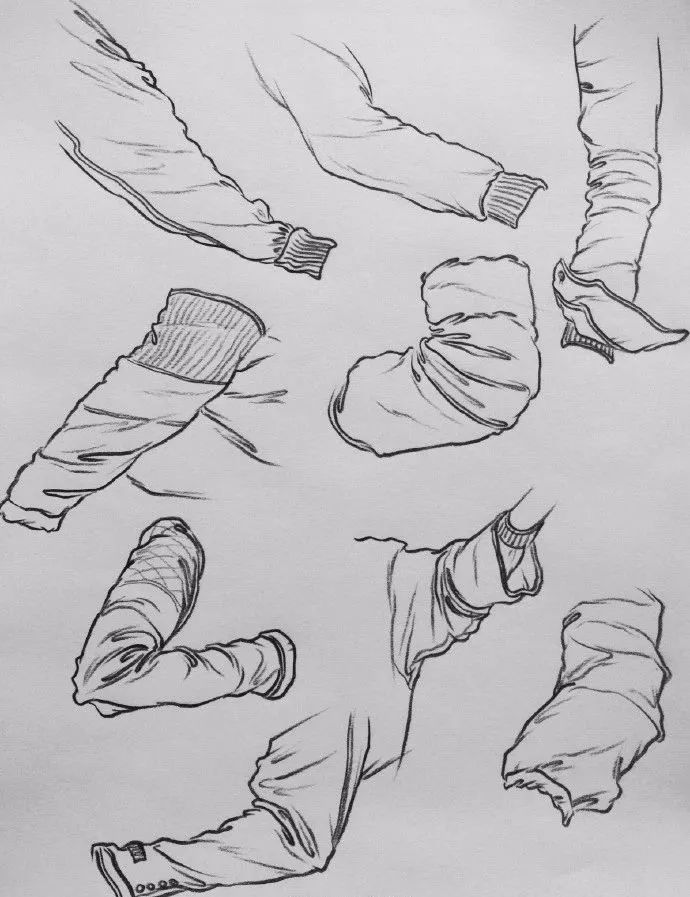 大块衣褶画法,衣褶不好看