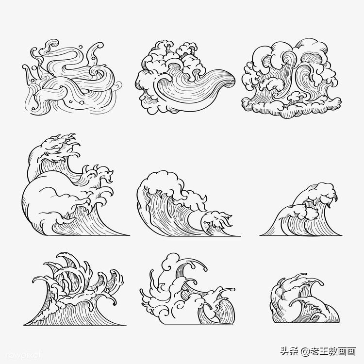 ai传统水波纹纹样,ps水波纹传统纹样制作