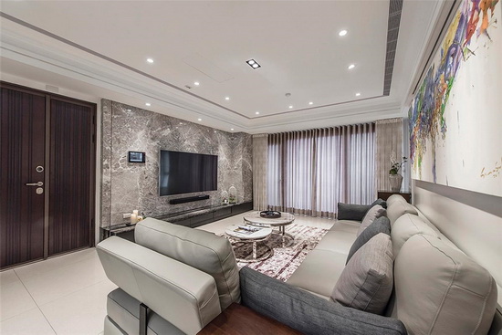 意式轻奢开放厨房装修风格,美式轻奢开放式厨房岛台效果图