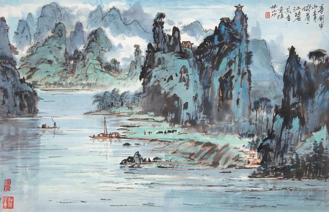 水墨画夜景欣赏,画夜景最好的中国画