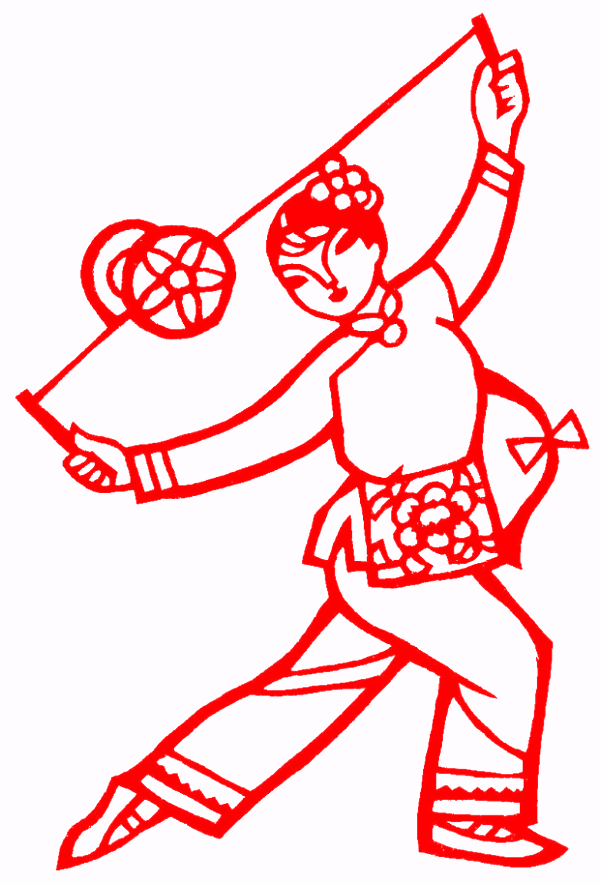 对称图形剪纸窗花,民俗窗花介绍