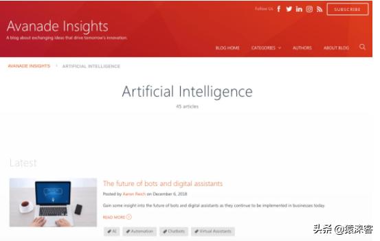 40个必读的AI/机器学习世界顶尖博客