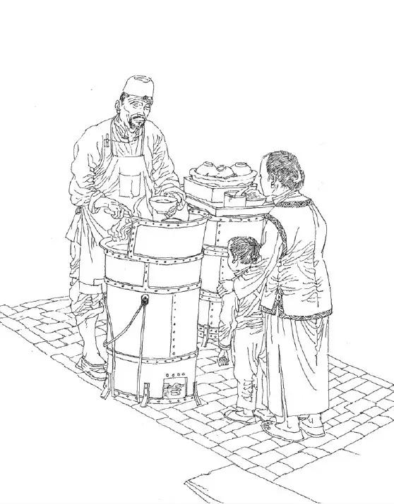 看连环画,清末老北京民俗画