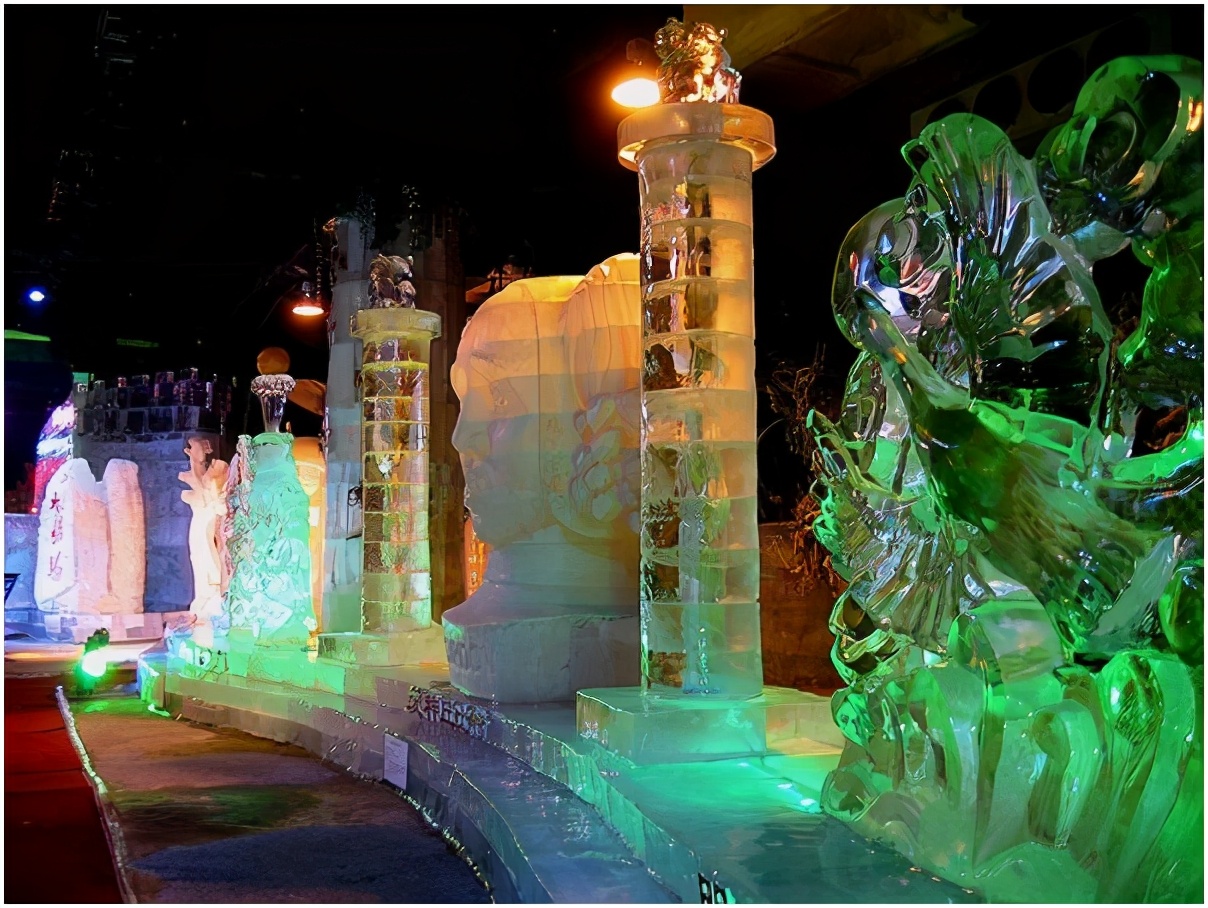 哈尔滨太阳岛冰雕,哈尔滨太阳岛雪景