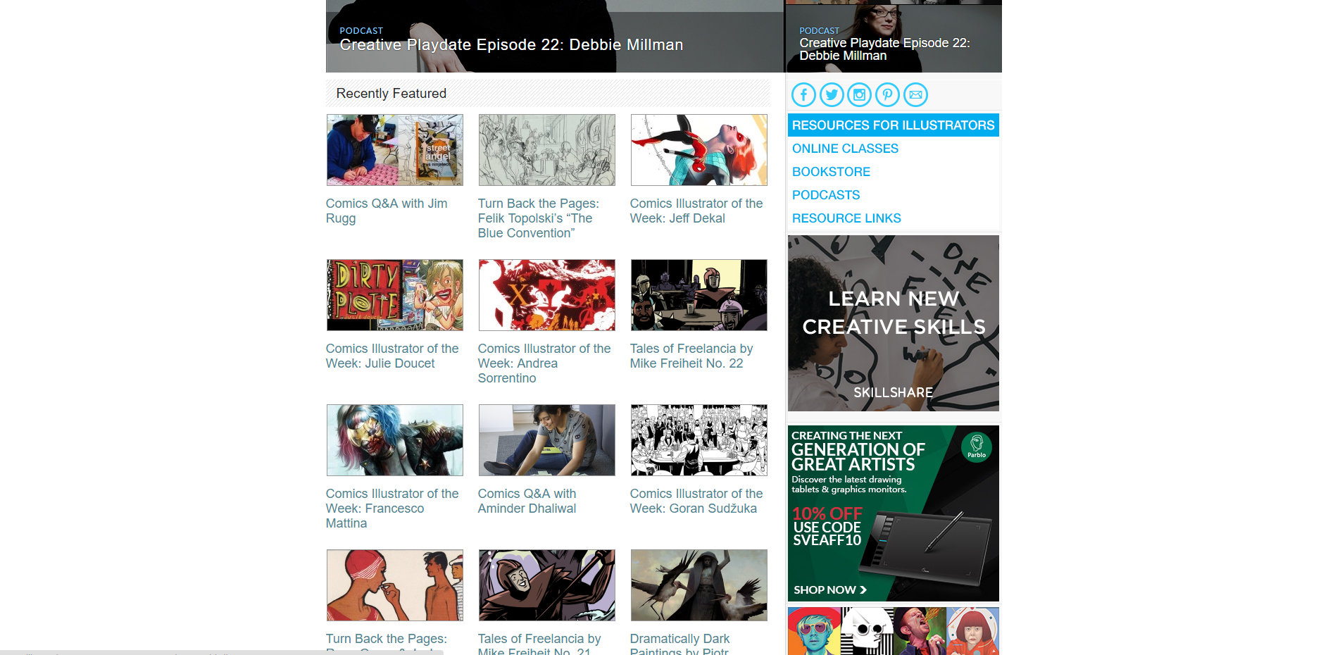 「推荐」2019插画师必备插画灵感网站，学习插画必备的网站推荐