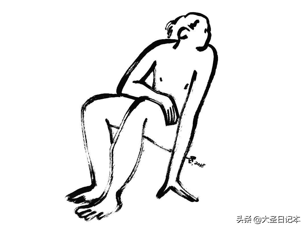 漫画现场临摹,人物写生漫画速写