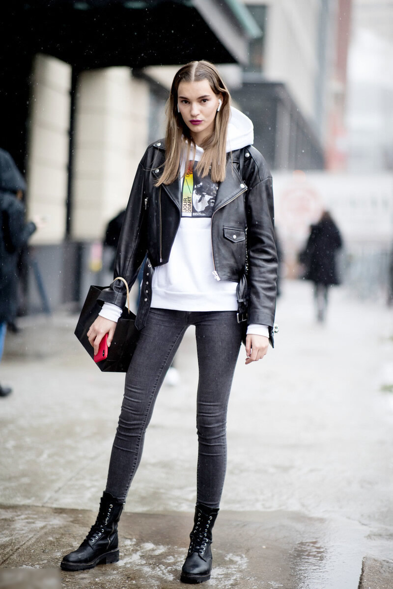 连帽卫衣长了怎么穿好看,卫衣连帽外套太长怎么穿更好看