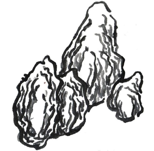 山石的常用皴法,山石的各种皴法介绍