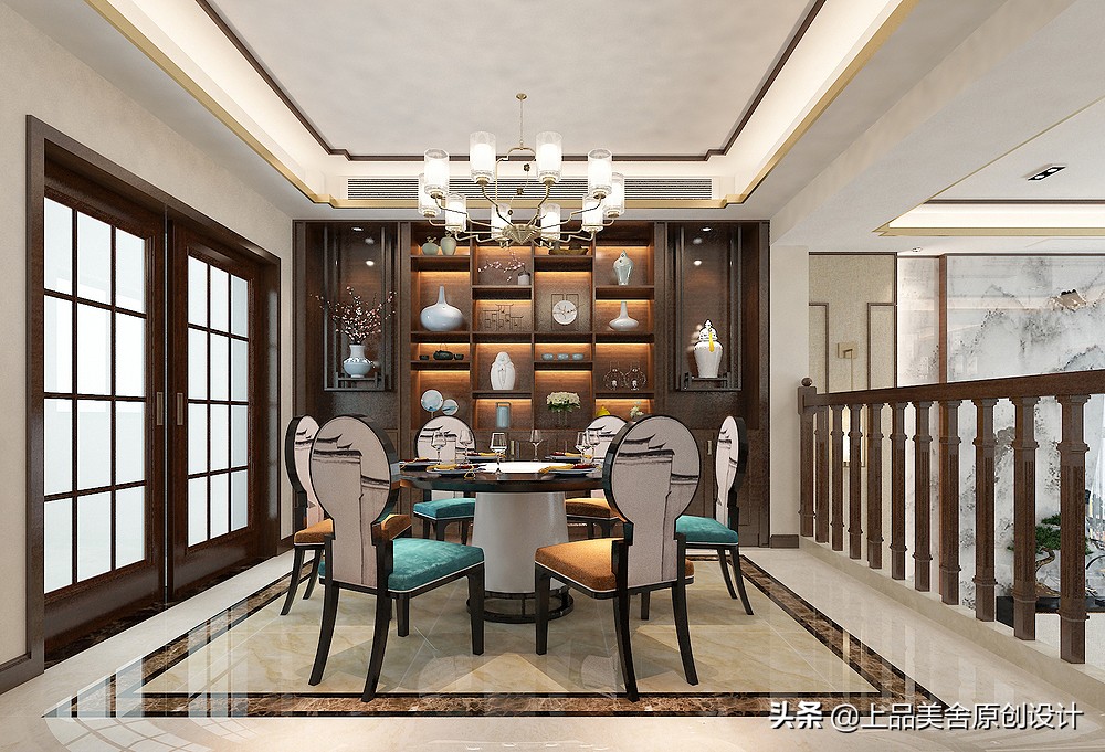 350平米别墅，看多了花里胡哨的风格，最后觉得还是中式最好看