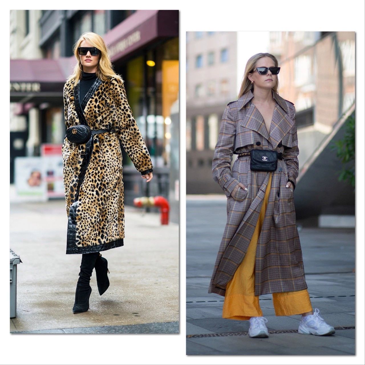 大衣配背包好看吗,大衣配短款包包显个高