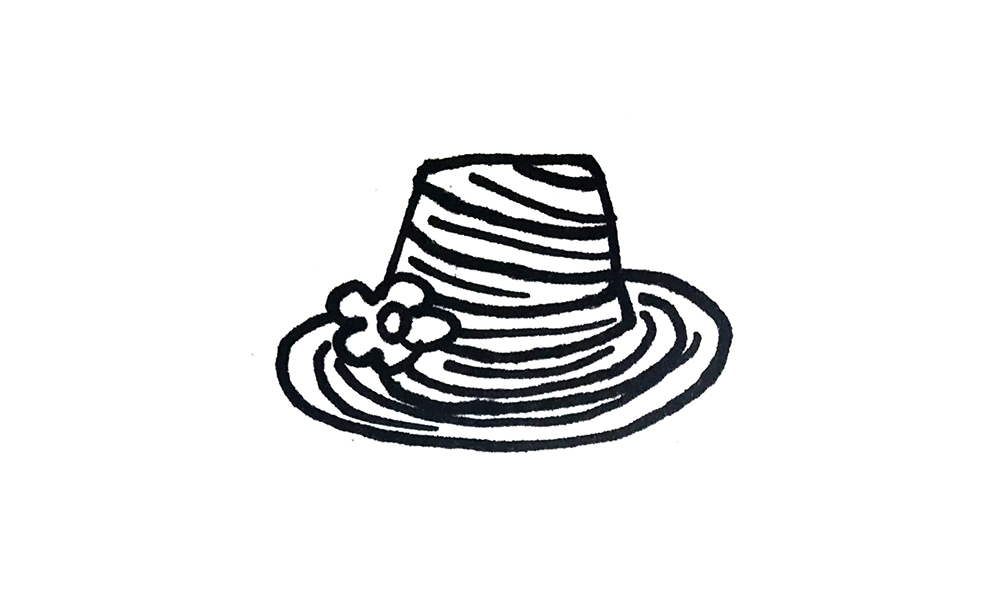 简笔画帽子怎么画最好看,冬季帽子简笔画简单又好看卡通