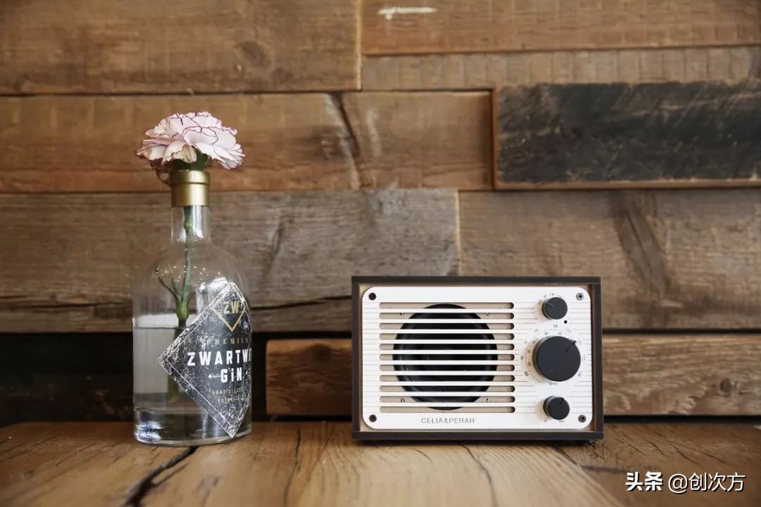 复古音响收音机二合一,木质diy收音机套装