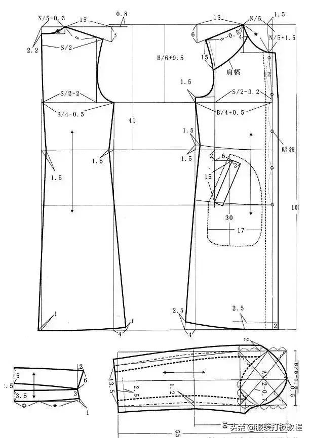 服装打版制版教程,打版纸样制版裁剪教程