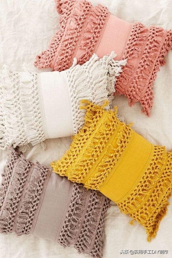 手工纯白棉绳编绳挂件,手工编绳合集名称