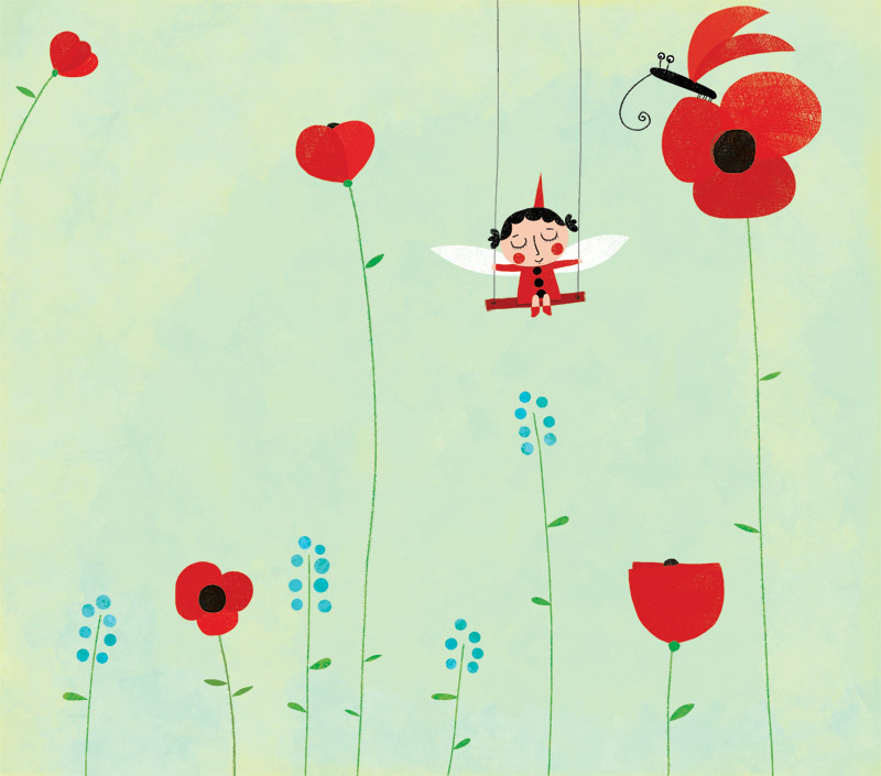 超有爱儿童插画临摹集,充满童趣的节日插画作品