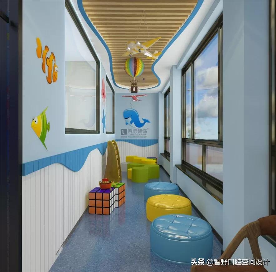 牙科诊所装修设计效果图两层,口腔牙科装修设计效果图