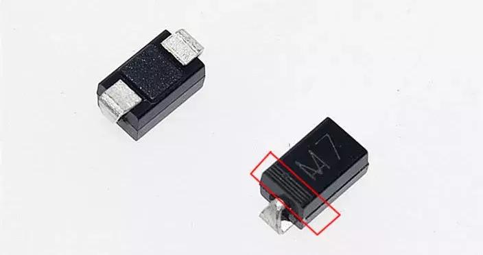 贴片钽电解电容正负极区分图解,二极管贴片怎么判断正负极