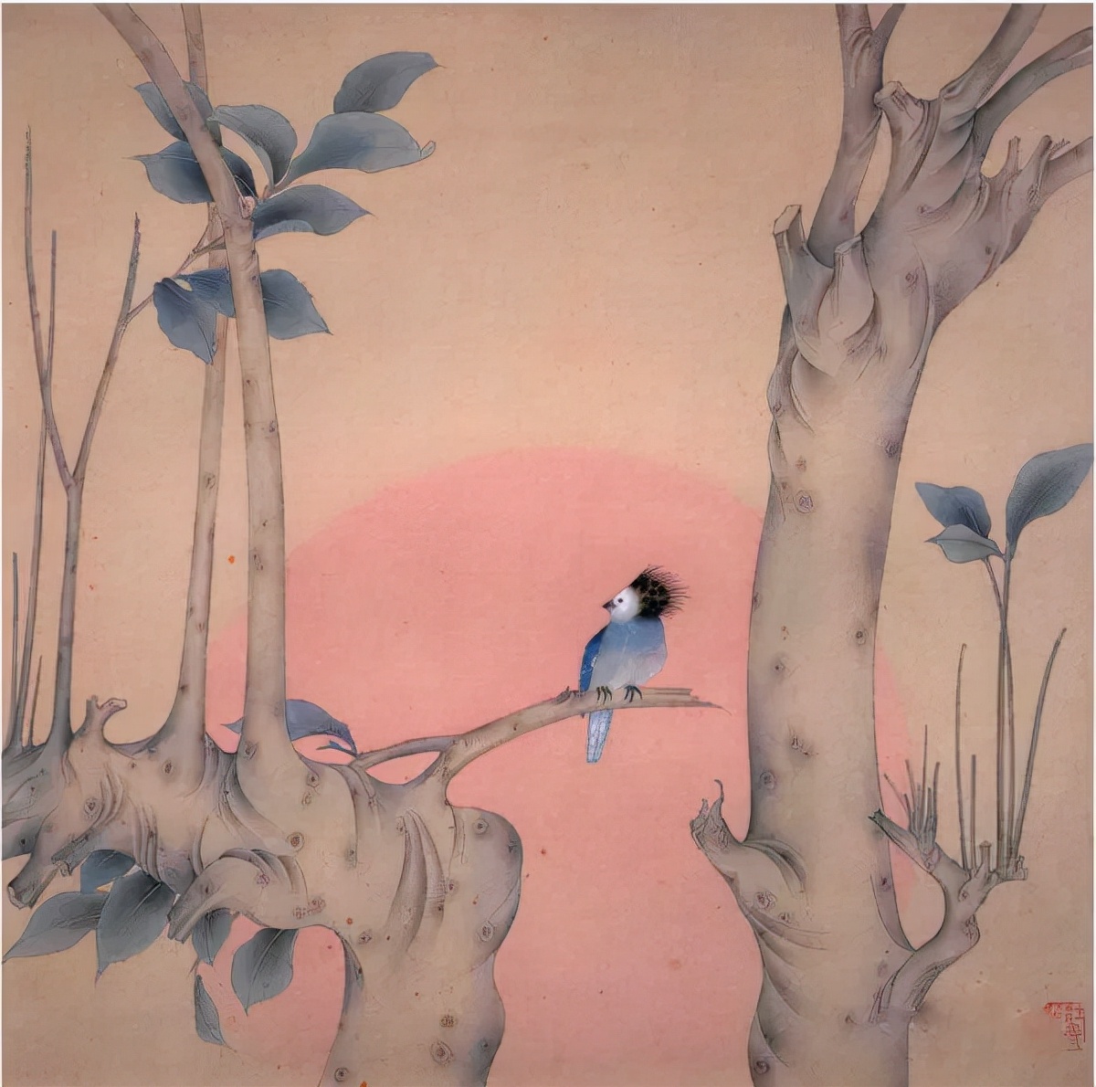 杜曼华美人蕉工笔画,淡雅空灵杜曼华工笔花鸟作品40幅