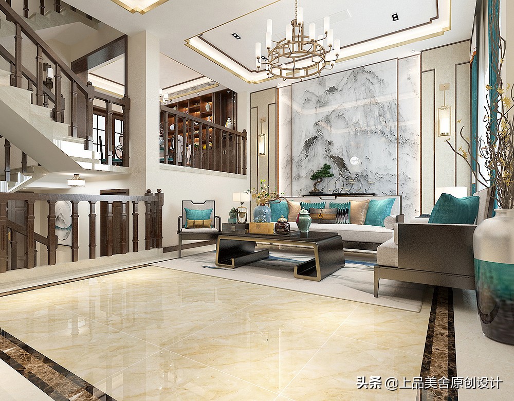 350平米别墅，看多了花里胡哨的风格，最后觉得还是中式最好看