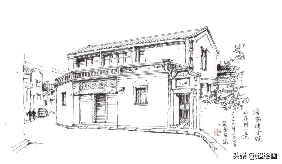 十大顶级钢笔画速写,钢笔速写100幅图片