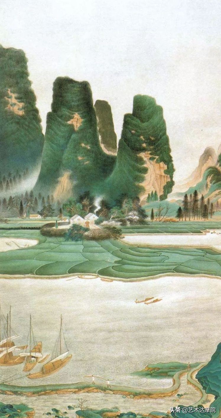 张大千徒弟画真迹,张大千临摹字画被博物馆收藏