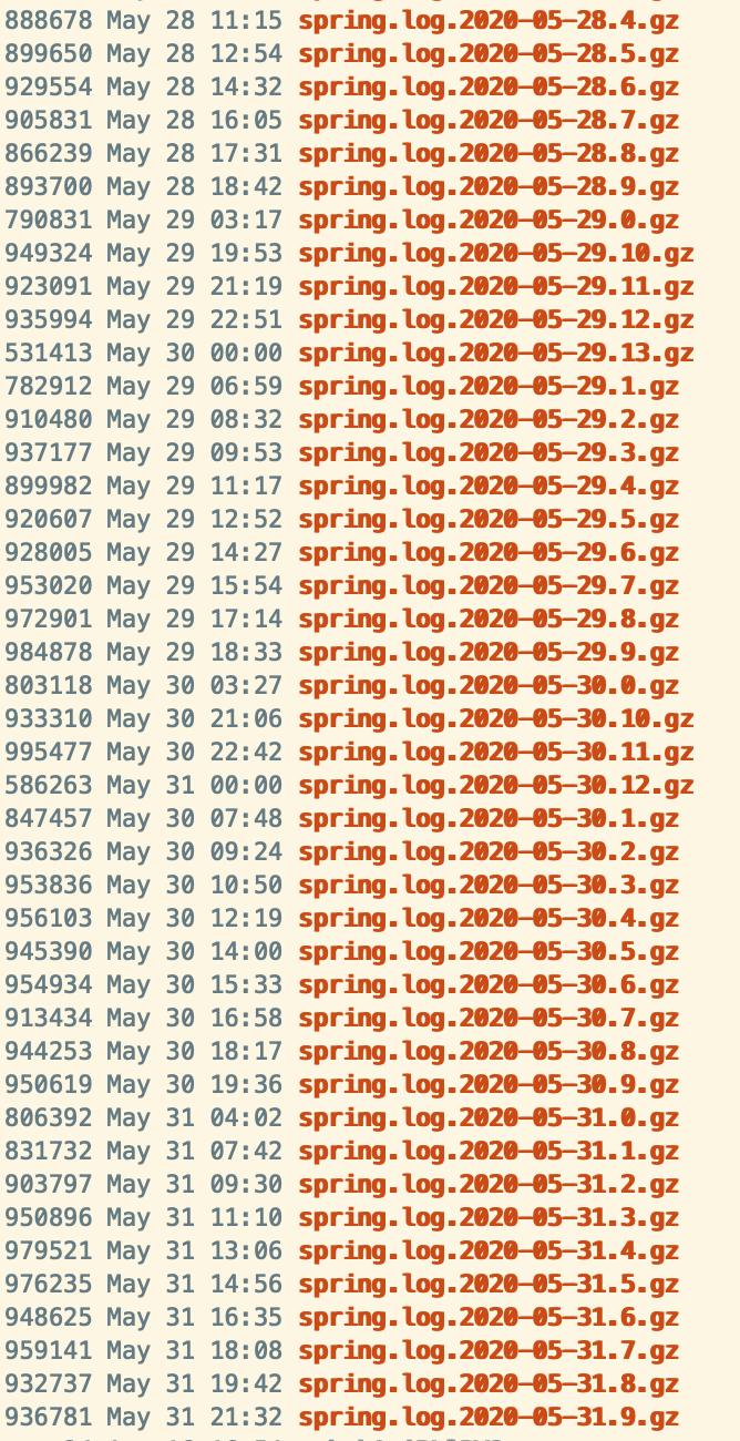 /tmp目录spring.log暴增，logback配置的祸