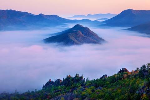 世外桃源仙游,南岔仙翁山山顶