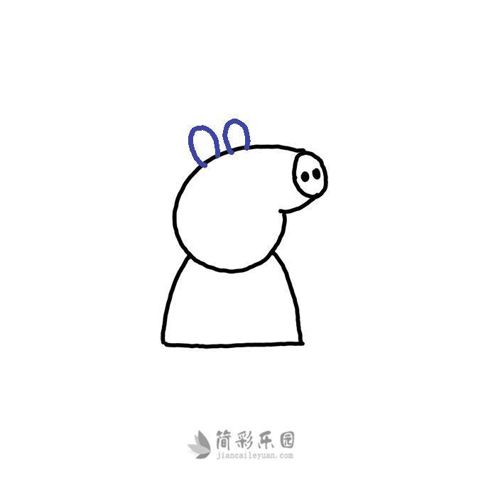 汪汪队立大功小猪佩奇系列简笔画,儿童画画教程3-6岁简笔画小猪佩奇