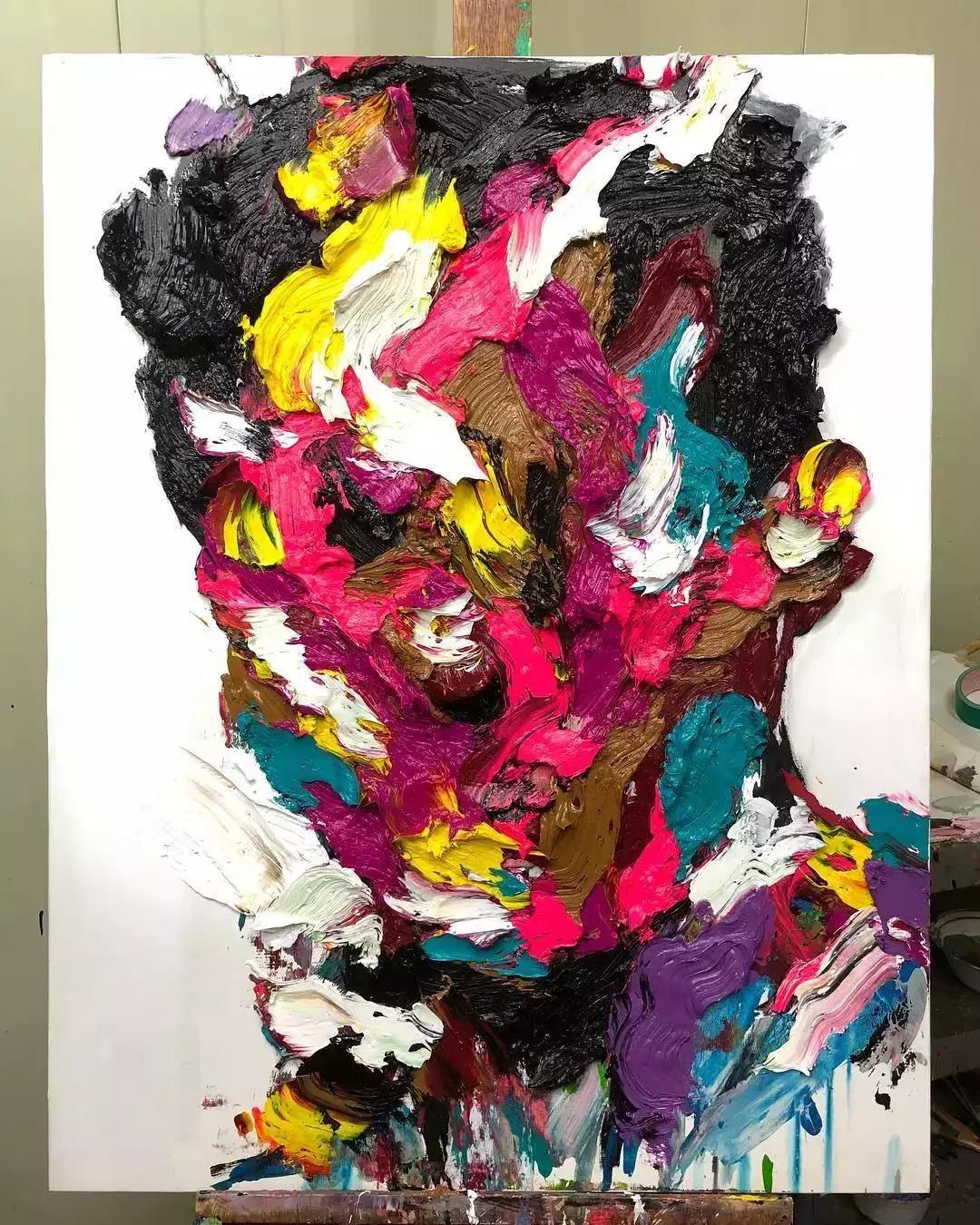 厚画的魅力！韩国shinkwangho用有张力的作品直击眼球！！！