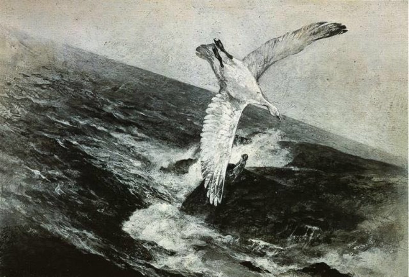 何多苓连环画雪雁,何多苓的经典创作雪雁