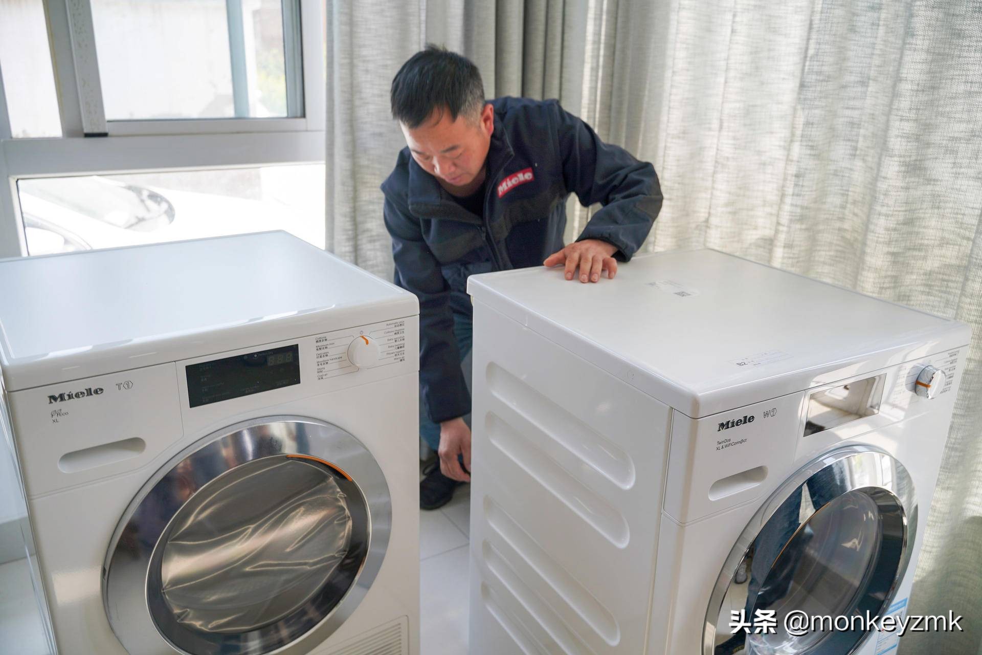 美诺洗烘一体洗衣机,高端洗衣机洗烘套装推荐