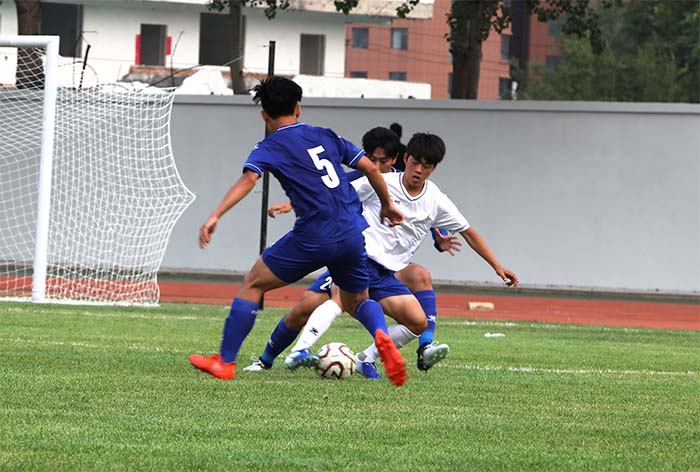 第二届全国青年运动会足球测试赛在太原理工大学开赛