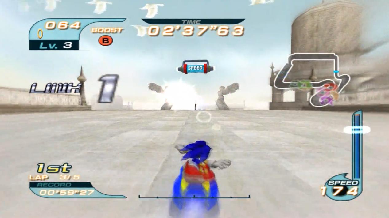 世嘉刺猬索尼克速通,索尼克滑板竞速