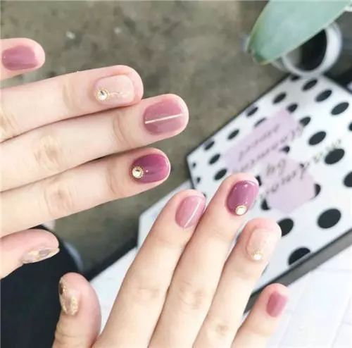 短指甲适合的美甲小仙女,小仙女夏季必备薄荷美甲