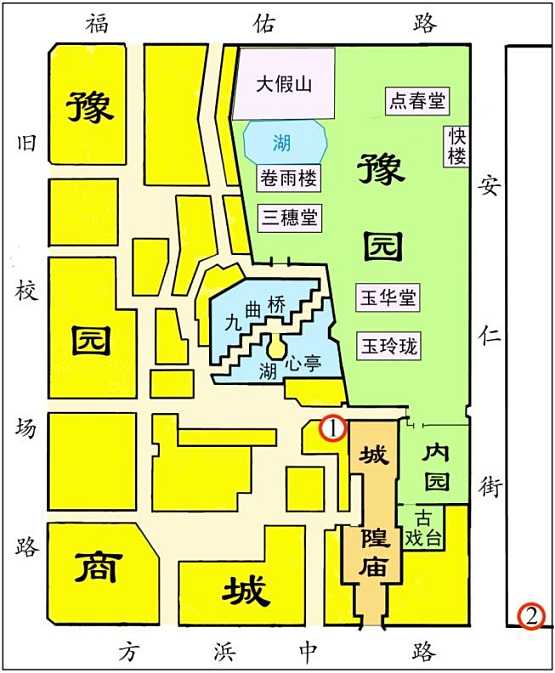 上海古豫园遗址,豫园商城的建筑年代