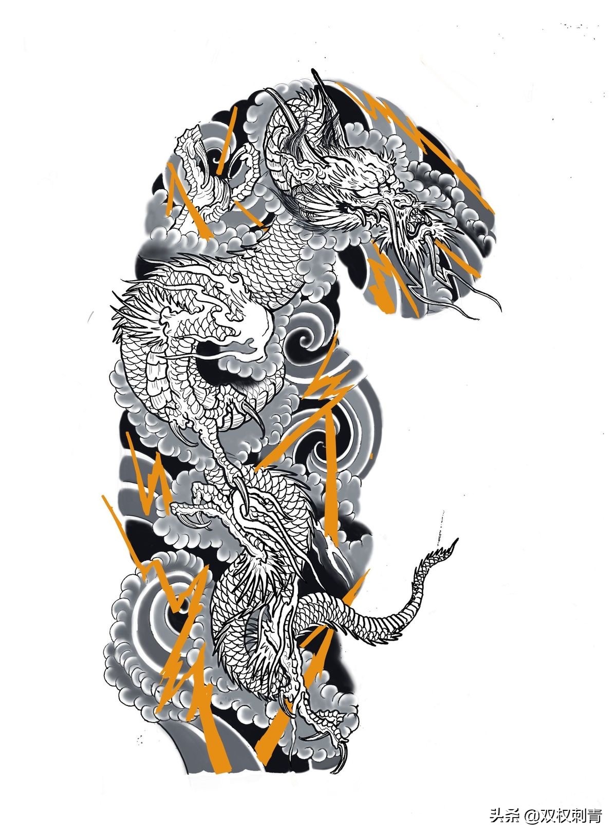 汉代龙纹图腾图案,龙纹图腾图案