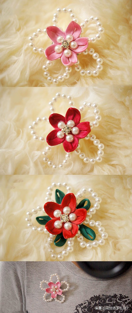 小敏钩针发夹发饰图解,鸭嘴夹钩针发夹发饰图解