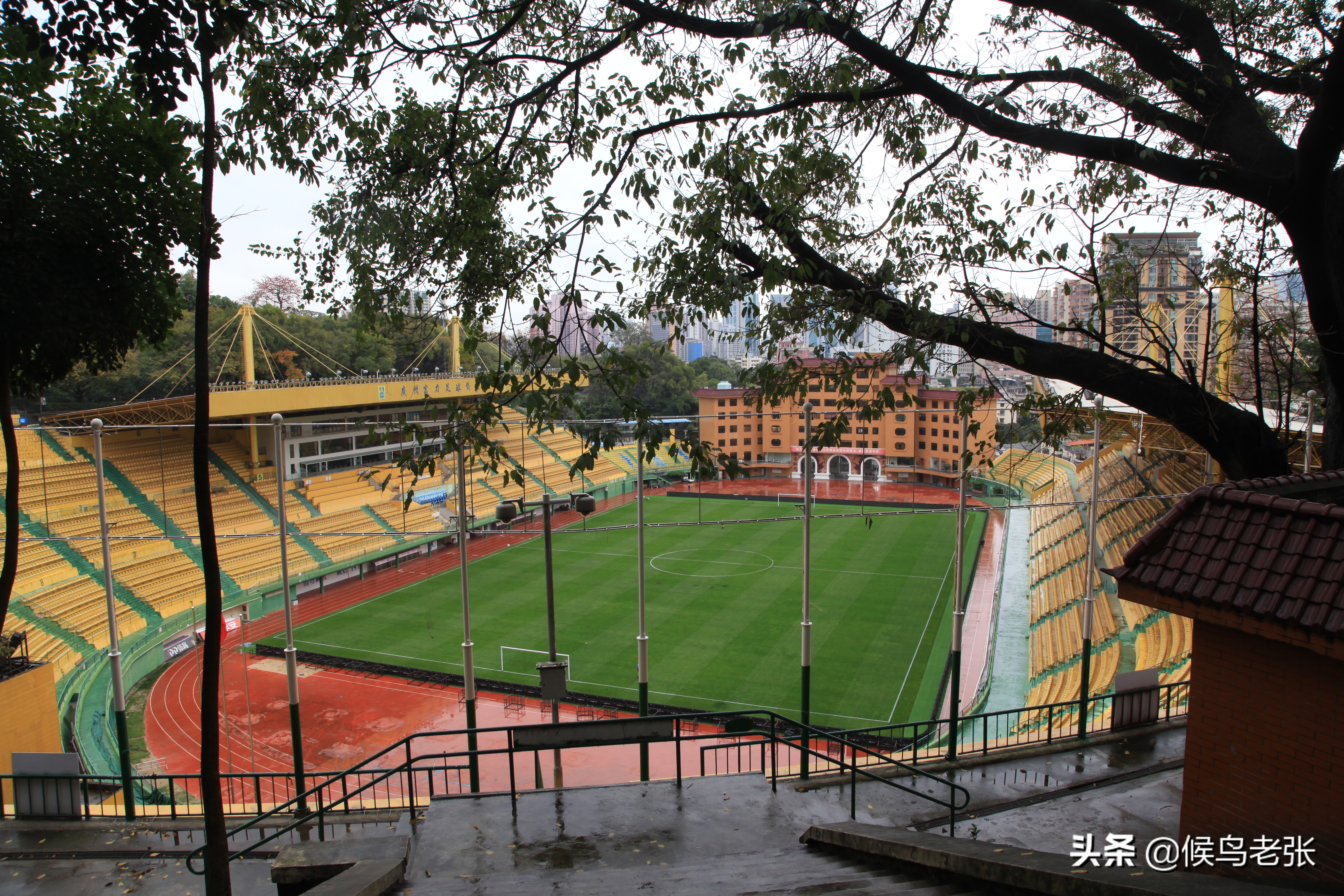 广州塔高耸入云,广州塔小蛮腰塔尖照片