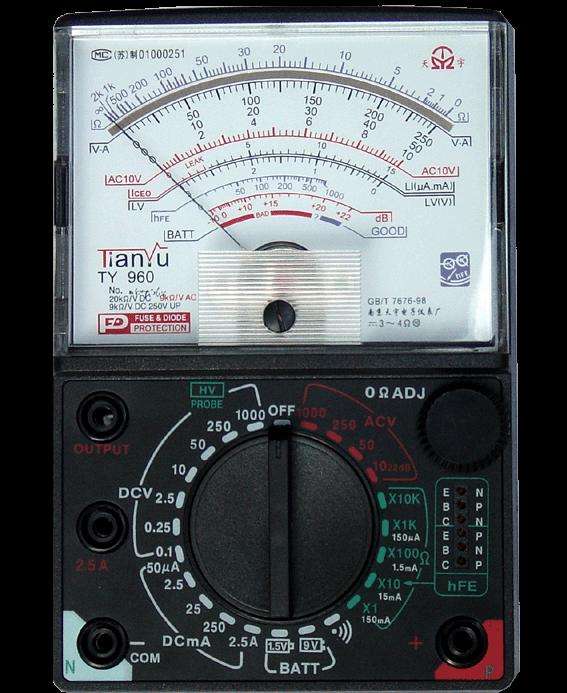 指针式万用表使用注意事项,万用表测电压的注意事项